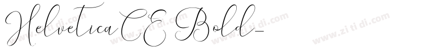 HelveticaCE Bold字体转换